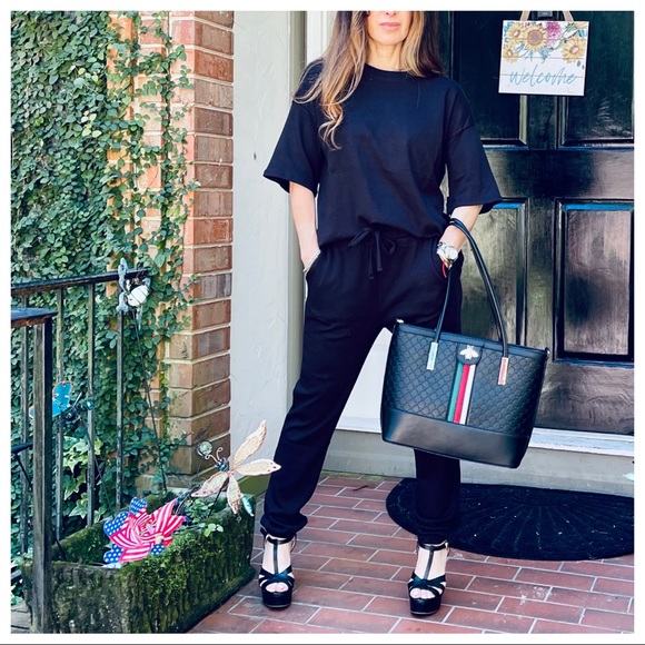 Short Sleeves Lounge Fabulous Jogger set - Picture 4 of 9